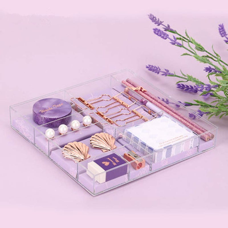 MultiBey Cute Stationery Set Ballpoint Pen Pencils Washi Tape Eraser Pearl Push Pins Sticky Note Pads Rose Gold Binder Clips Purple Mermaid Office School Desk Supplies Kit Gift for Women - Image 5